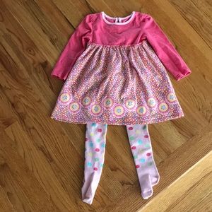 100% Cotton dress & tights